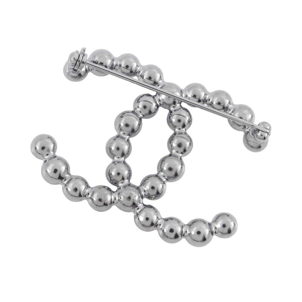 CHANEL Black Pearl Logo Brooch - Picture 3 of 10